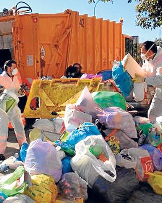 Lipasam ha recogido 3.300 toneladas de basura desde el jueves