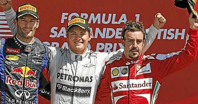 Rosberg vence y Alonso es tercero en Silverstone