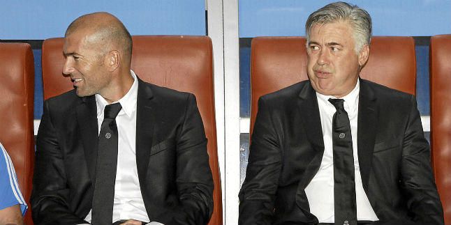 Zidane: "Soy feliz como adjunto de Carlo Ancelotti"