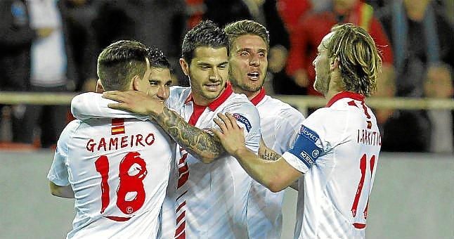 Sevilla F.C. 2-1 Maribor: Cumple y habrá derbi