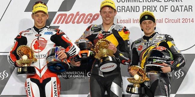 Rabat gana en Moto2; Miller, primer líder de Moto3