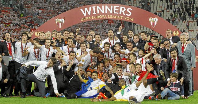 El Sevilla iguala a Liverpool, Juventus e Inter con tres títulos