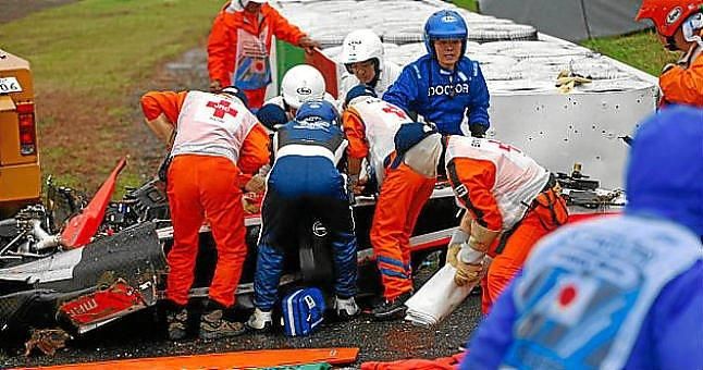 Bianchi, inconsciente, trasladado en ambulancia a un hospital