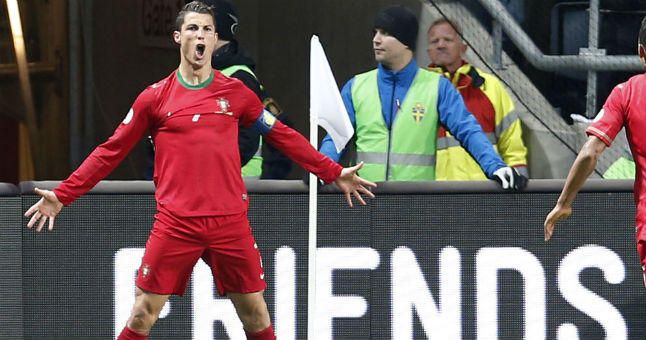 Cristiano le da una victoria clave a Portugal