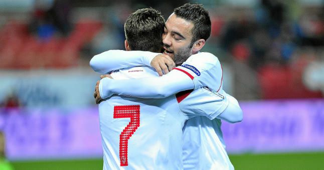 Deulofeu, Gameiro y Aspas: un tridente en el armario