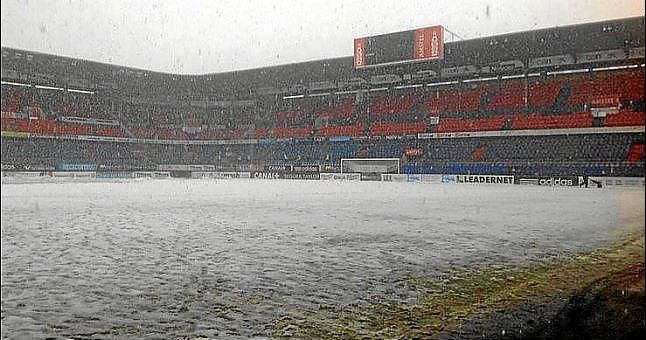 Aplazado el partido entre Osasuna y Real Zaragoza por la nieve