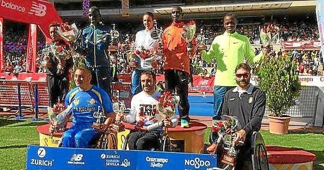 El keniano Cherono y la lusa Costa reinan en la Maratón de Sevilla