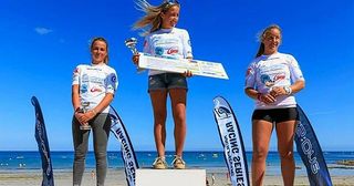 La windsurfista sevillana Pilar Lamadrid se proclama campeona de Europa de RS:ONE