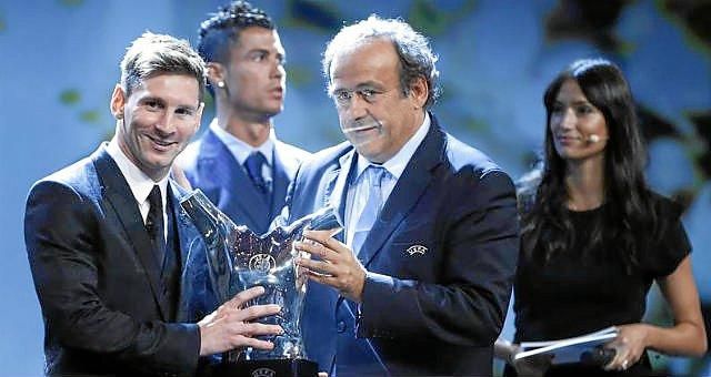 Messi, premio al mejor jugador de la UEFA 2014/15