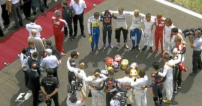 Pilotos F1 guardan minuto de silencio por Justin Wilson en Monza