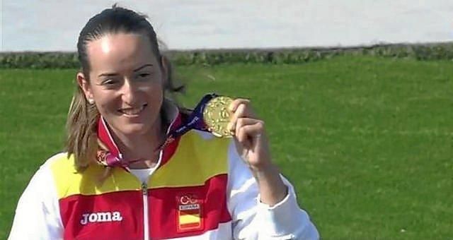 Fátima Gálvez, campeona del mundo de foso olímpico