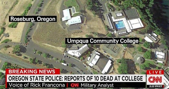 Aumentan a 15 los muertos por un tiroteo en una universidad de Oregón
