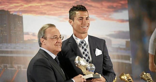 Florentino Pérez: "La grandiosa historia del Real Madrid es gracias a gigantes como Cristiano"