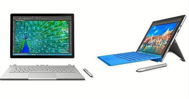 Apple se enfrenta a dos fuertes competidores de Microsoft, Surface Pro 4 y Surface Book