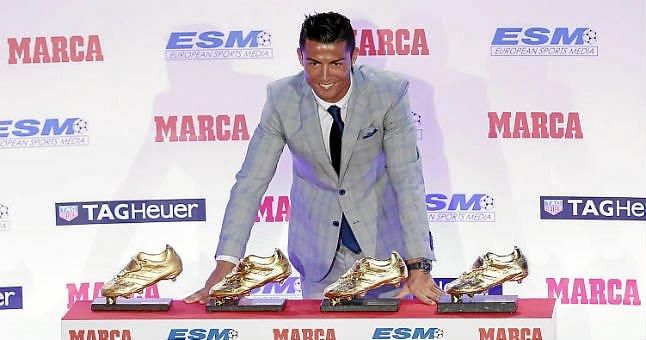 Ronaldo: "Es un privilegio recibir la cuarta Bota de Oro pero quiero la quinta y la sexta"