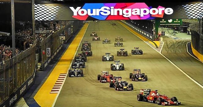 Seis semanas de prisión para el espectador que saltó a la pista en el GP Singapur