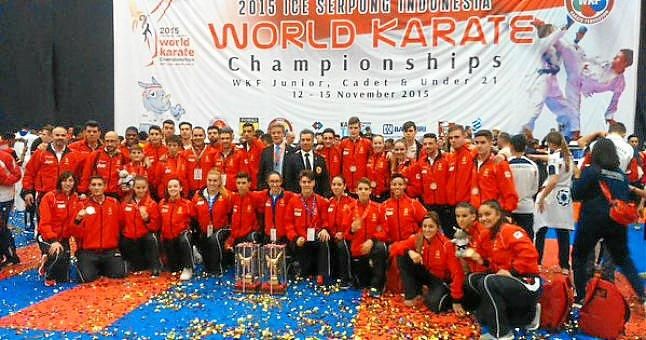 España logra siete medallas en el Mundial de Kárate de Yakarta