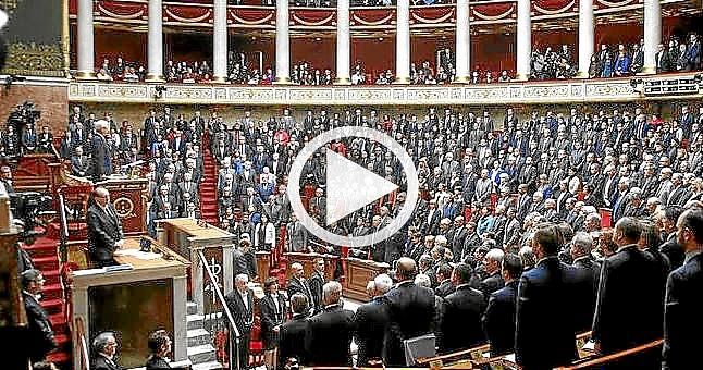 (VÍDEO) Diputados franceses cantan la 'Marsellesa' en el Parlamento