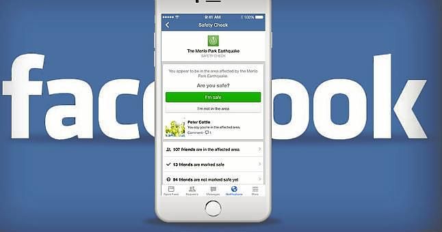 El 'Safety Check' de Facebook se activará para posibles accidentes futuros