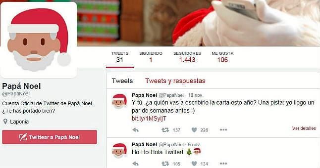 Los Reyes Magos y Papá Noel ya tienen perfil en Twitter