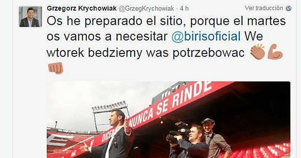 Krychowiak se 'cita' con los Biris