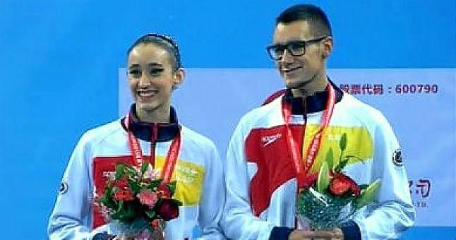 Berta Ferreras y Pau Ribes, bronce en dúo mixto del FINA World Trophy de Shaoxing