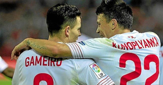 El gol del Sevilla se llama Kévin y se apellida Konoplyanka