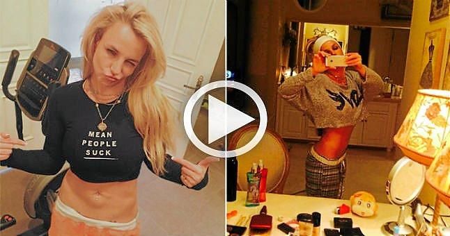 (VÍDEO) Britney Spears presume de abdominales