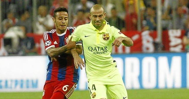Thiago Alcántara: "Es un placer ver jugar al tridente del Barça"