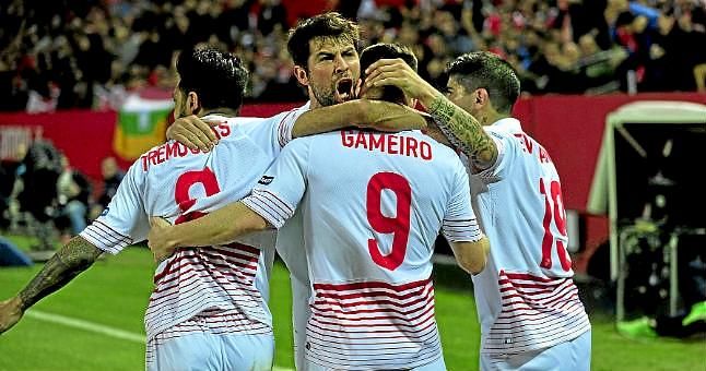 El Sevilla acaba la primera vuelta séptimo, a un punto de Europa