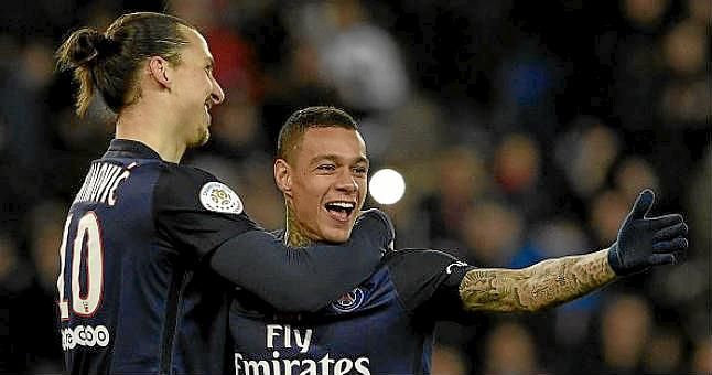 El PSG golea al Angers (5-1) al ritmo de Ibrahimovic, Di María y Lucas