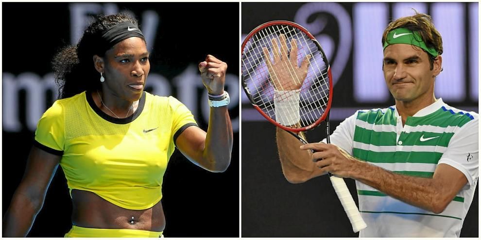 Serena y Federer repiten presencia en semifinales