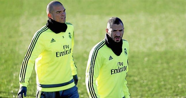 Pepe y Bale siguen entrenándose al margen del grupo