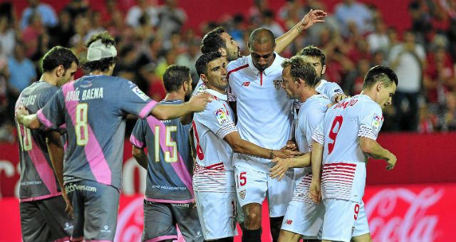 Seis victorias seguidas del Sevilla sobre el Rayo Vallecano