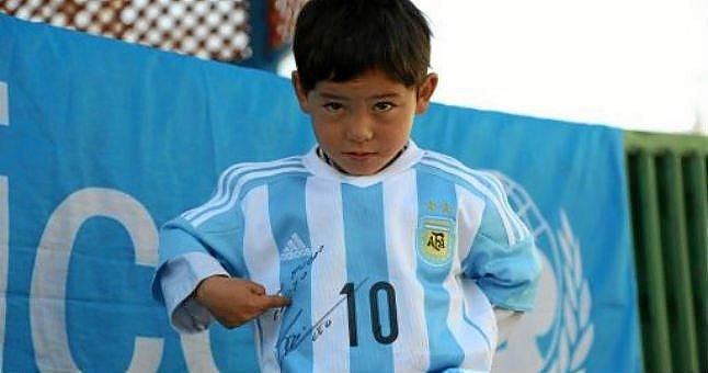 Messi hace realidad el sueño de Murtaza