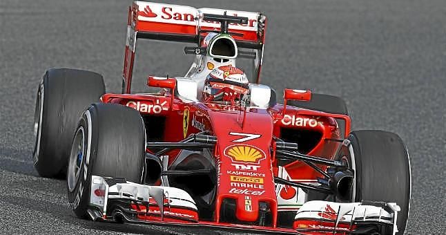 Raikkonen, el más rápido en Montmeló; Alonso, séptimo