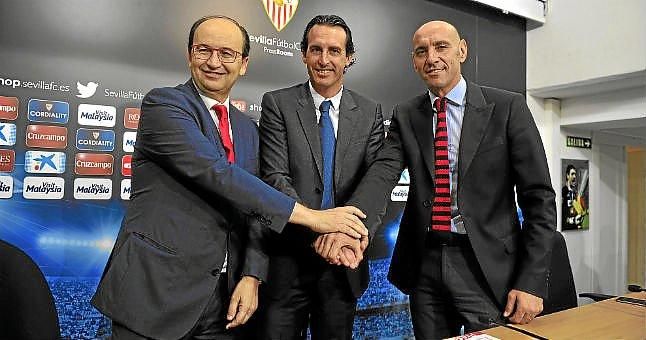 Monchi: "Queremos que Emery esté en el Sevilla muchos años"