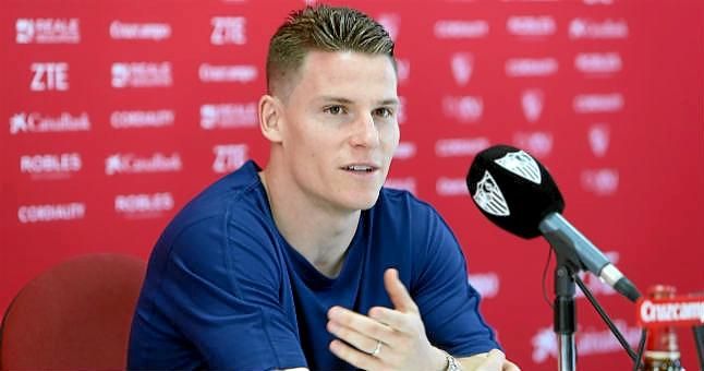 Gameiro: "¿El Barça? Estoy feliz aquí en Sevilla"