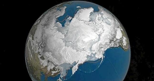 La capa de hielo invernal en el Ártico se reduce al mínimo desde 1979