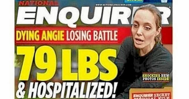Publican que Angelina Jolie pesa 36 kilos y que está hospitalizada