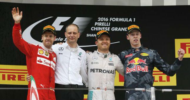 Tres de tres para Rosberg y puntos para Sainz en China