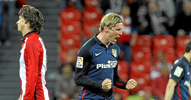 Athletic 0-1 Atlético: Torres mantiene la presión al Barça