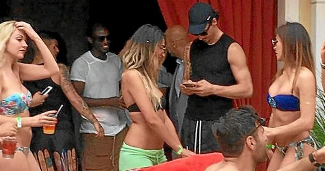 Ibrahimovic y algunos compañeros más, de vacaciones en Las Vegas