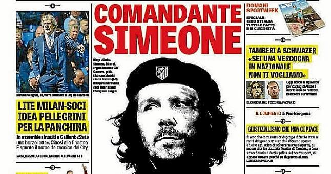 "Comandante Simeone": Italia se rinde al estilo del técnico