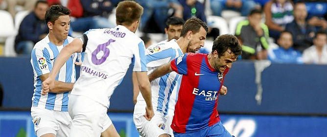 3-1. El Levante pierde en Málaga y desciende a Segunda división