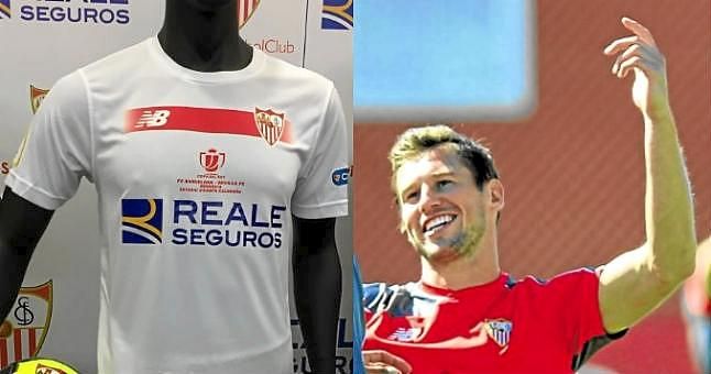 A Krychowiak no le gusta la camiseta del Sevilla para la final de Copa