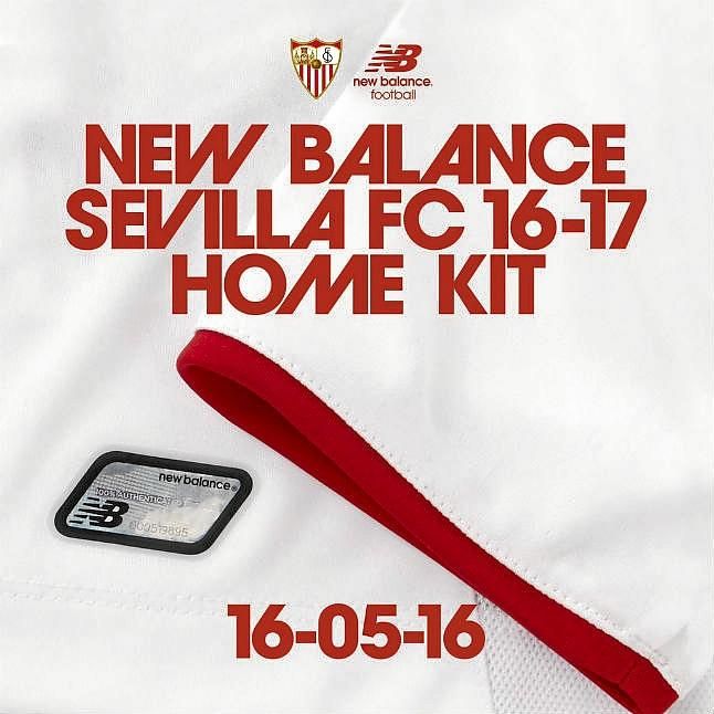 New Balance presenta este lunes la primera equipación del Sevilla para la 16/17