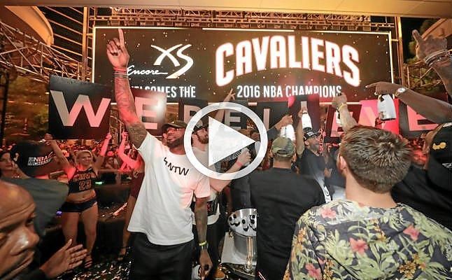 Así fue la celebración de los Cavaliers en Las Vegas