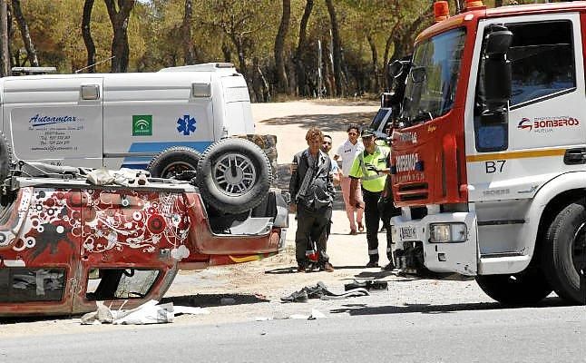 Jesús Quintero sale ileso de un accidente de tráfico en Huelva
