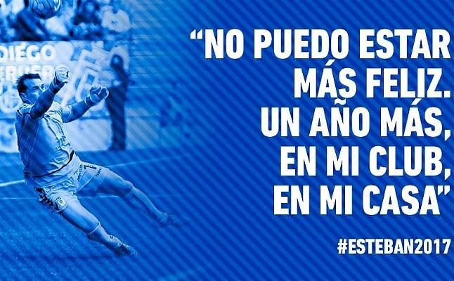 El portero Esteban, a sus 41 años, renueva con el Real Oviedo